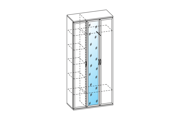 ШК-1031-СЯ шкаф многоцелевой