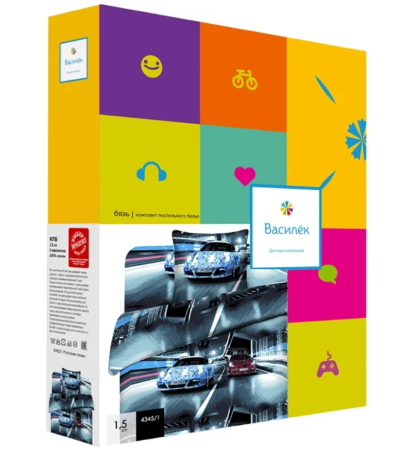 КПБ Василек 17 Тинейджер 203*150 бязь наб 50*70 4345/1  