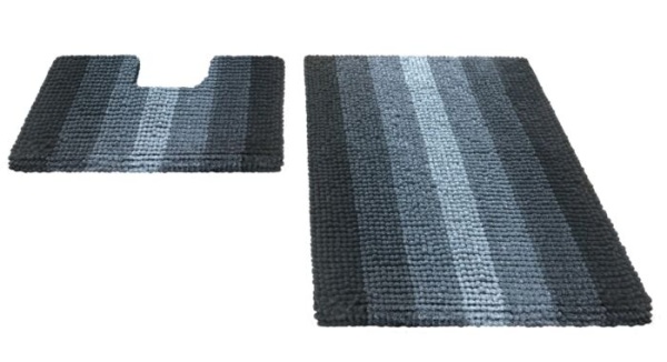 Набор ковриков д/в SHAHINTEX MULTIMAKARON 60*90+60*50 черный