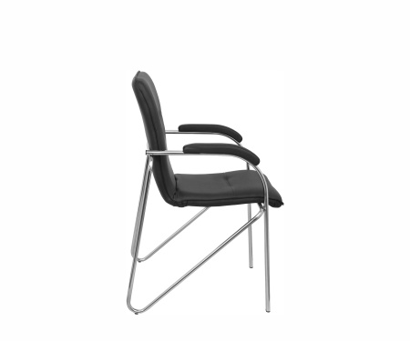 Конференц-кресло Самба КС 1 НФ-00000282 Экокожа черная/Хром 600х860х600