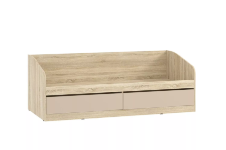 НМ 041.50-01 Кровать ("Акварель", Капучино, Дуб Сонома)