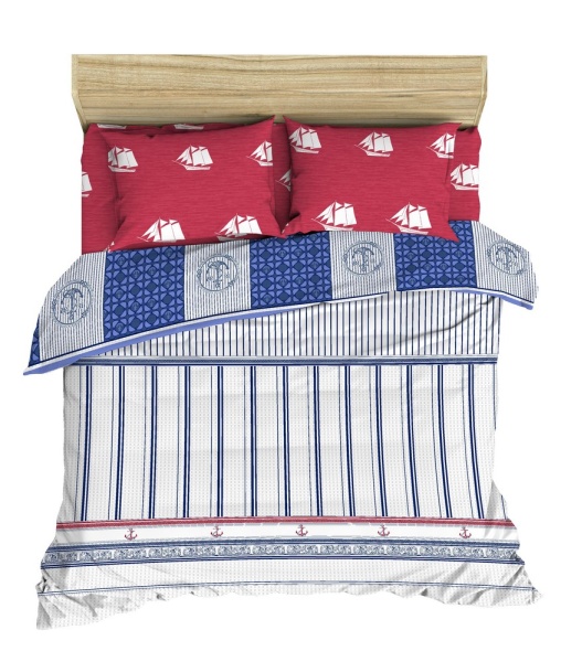 КПБ Василиса '17 евро 203/220 бязь наб 70х70 9107 Лето Море