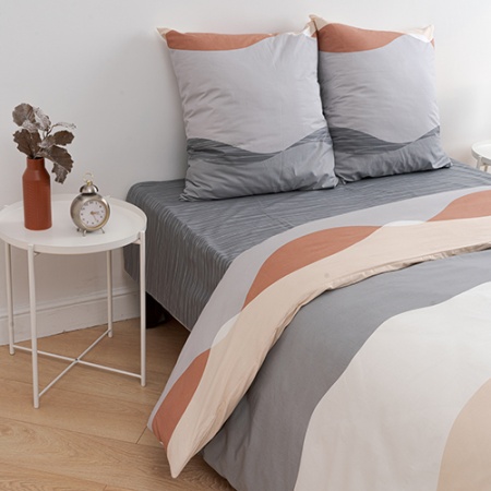 Комплект постельного белья евро "Традиция" ПОПЛИН, 100%-хлопок (Дюна)