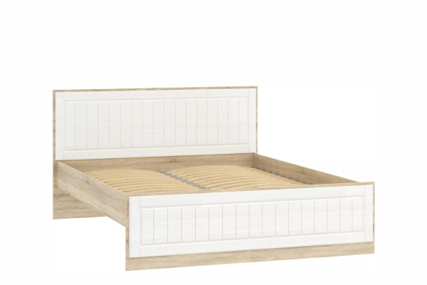 НМ 040.34 Х (1600) Кровать ("Оливия", Белое дерево, Дуб Сонома)