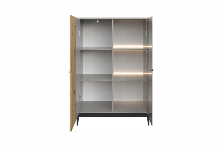 НОРДИК комод КД-1 Холодный серый/Дуб Артизан