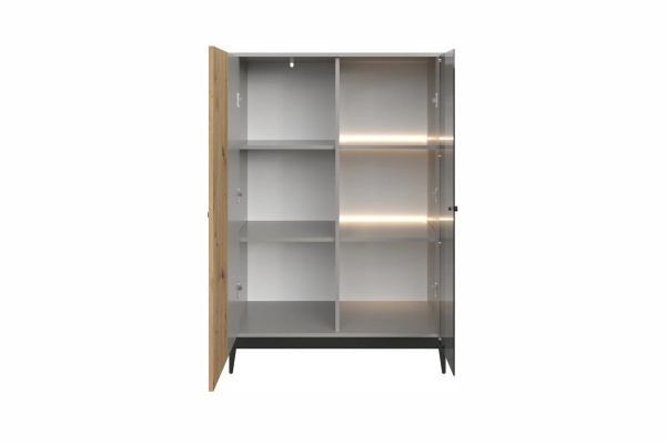 НОРДИК комод КД-1 Холодный серый/Дуб Артизан