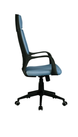 Кресло для руководителя (Black) RCH 8989 Синяя ткань 680х590х280