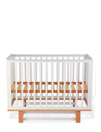 Кровать деревянная детская "Оливия" белая/бук (белая/бук)