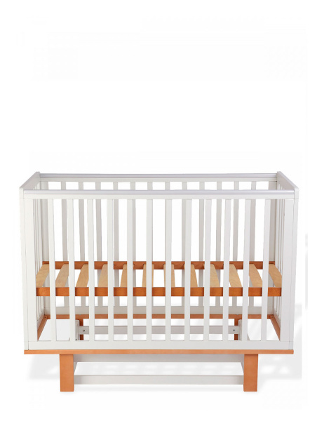 Кровать деревянная детская "Оливия" белая/бук (белая/бук)