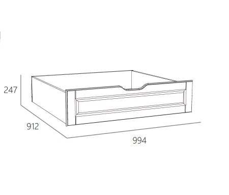 НМ 040.39-03 Х Ящик для белья (2шт.) ( "Оливия", Белое дерево Дуб Сонома)