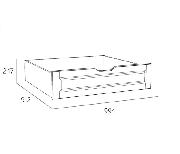 НМ 040.39-03 Х Ящик для белья (2шт.) ( "Оливия", Белое дерево Дуб Сонома)