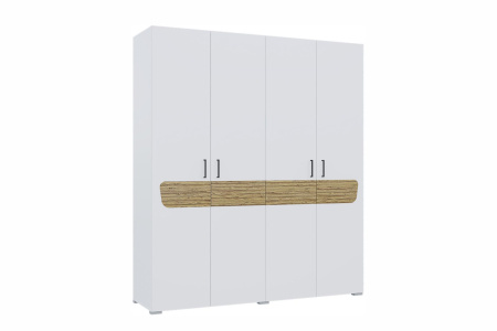 Шкаф "Милана" (белый/Сосна Гранд)