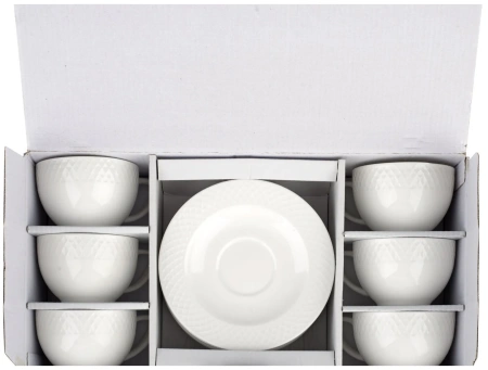 Чашка для капучино 170 мл и блюдце 6 пар 880106/6юв