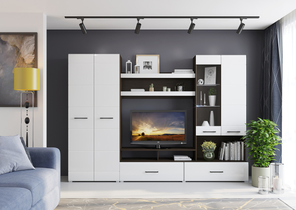 39ГН1 Гоcтиная "Ненси-1" (венге/белый)