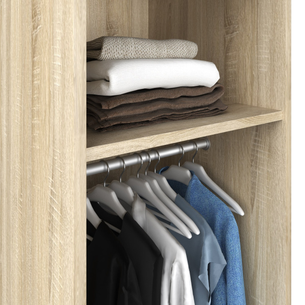 С 5.013 Шкаф 500х1995х540(дуб сонома, Дуб сонома, Лотос 128)