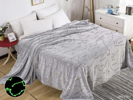 Плед Cleo "БАМБУК НЕОН" полуторный 150*200 велсофт 100% 150/004-PBN