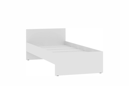 НМ 011.53-01 Кровать ( "Симпл", Белый Фасадный)