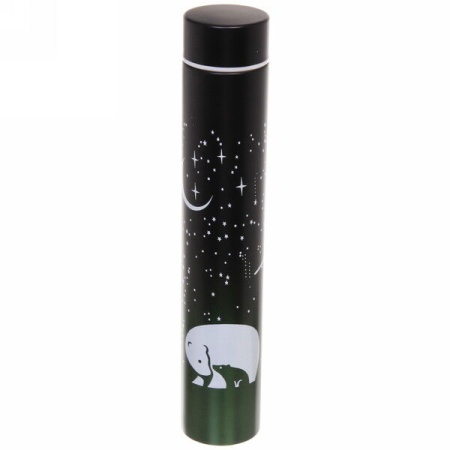 Термос металлический 280 мл "Северный Мишка" зеленый 896-029