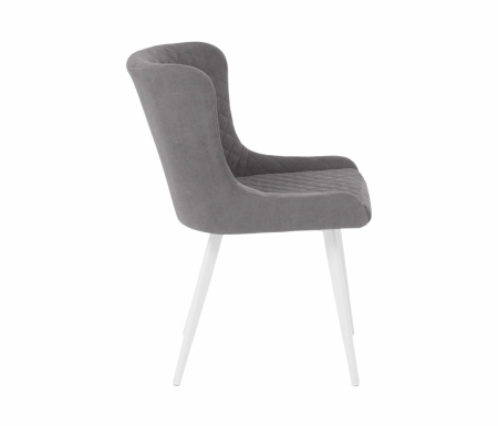 Стул Парма опора R32 (белый) (Т180-светло-серый)