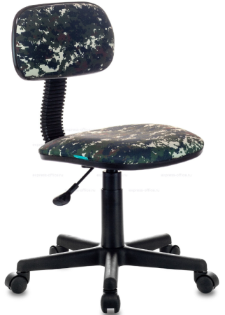 Кресло детское Бюрократ CH-201 NX Ткань зеленая милитари Military 518*125*615