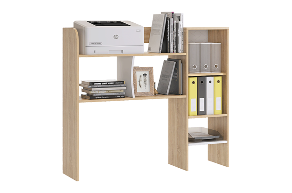 Надстройка 1200 прямая Энерджи (дуб сонома/белый)