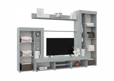 59ГДББ Гостиная "Дельта" ЛДСП (Бетон-белый)