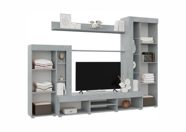 59ГДББ Гостиная "Дельта" ЛДСП (Бетон-белый)