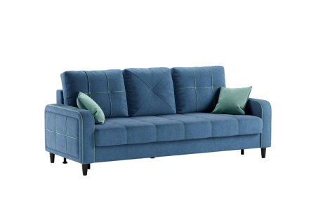 Диван - кровать Черри Н (ТД 285 IRIDA 07 (синий), Эвита пистачио (ментоловый)