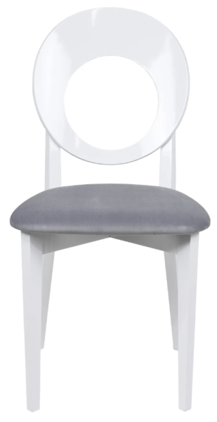 Стул ЭВЕЛИНА-2 бел/св.серый ВС/181