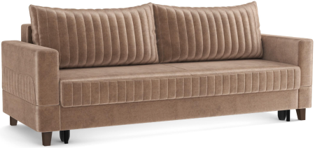 Диван - кровать "ЕвроМагнат" (велюр тенерифе хумус)