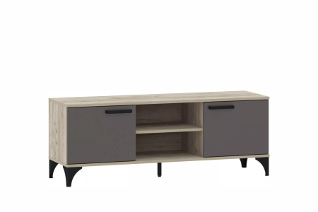 НМ 013.45 Тумба ТВА (Софт Графит (ПВХ), Дуб Крафт Серый)