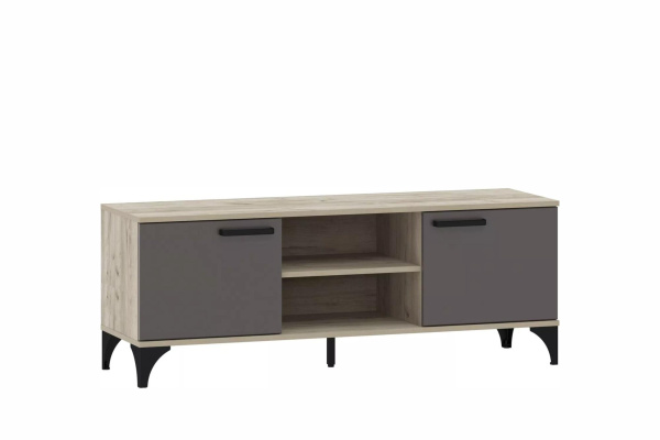 НМ 013.45 Тумба ТВА (Софт Графит (ПВХ), Дуб Крафт Серый)