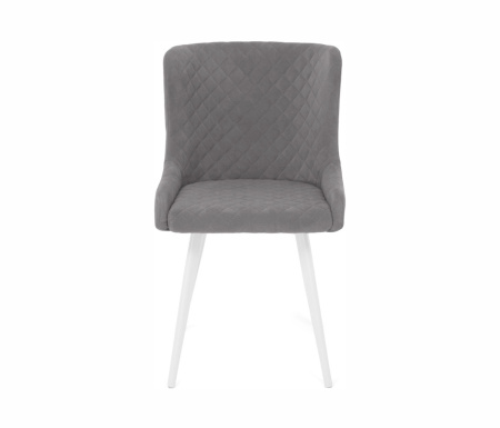 Стул Парма опора R32 (белый) (Т180-светло-серый)