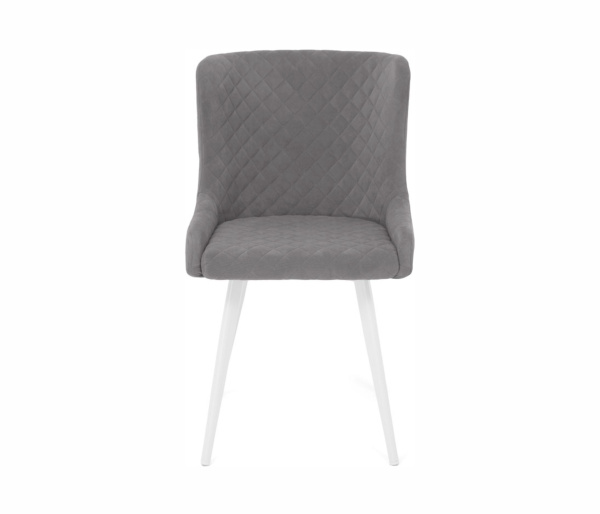 Стул Парма опора R32 (белый) (Т180-светло-серый)