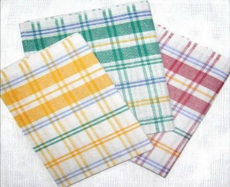 Полотенце Крупная клетка пестр 50*70 п/лен