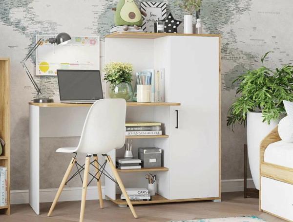 12АК01 Стол 1420 Лайт (крафт золото/белый) Table 1420 Light(Craft gold/White)