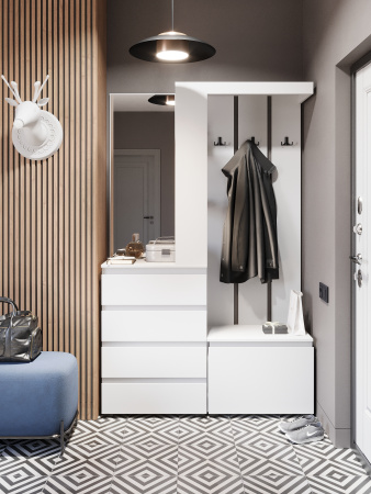 STERN комплект мебели для прихожей Белый