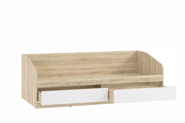 НМ 041.50 Кровать ("Фанк", Белый (КМ),Дуб Сонома)