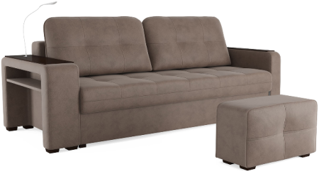 Диван-кровать "SMART" Б4-3т-Б3 СК (Kongo brown)