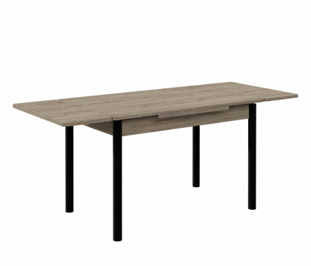 Стол Милан-1 EVO 70*110 (+30+30) (ноги черный) (Дуб каньон)