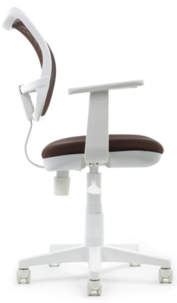 Кресло компьютерное детское Бюрократ CH-W797/BR/TW-14C Сиденье ткань (коричневая)/спинка сетка TW-14