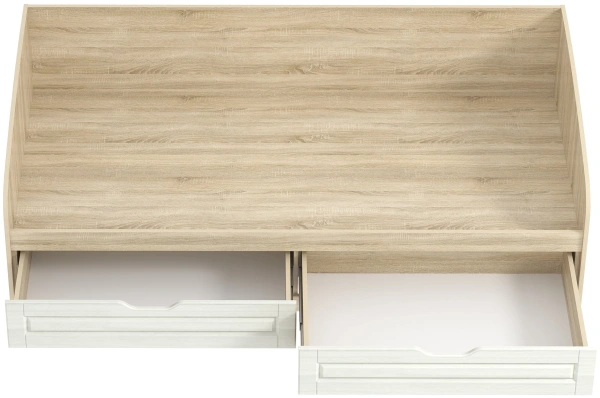 НМ 008.63 Х Кровать (Оливия, Белое дерево, Дуб Сонома)