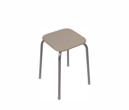Табурет Эконом на 4-х опорах (квадратное сидение ДСП) (ТЭ 3 Бежевый)
