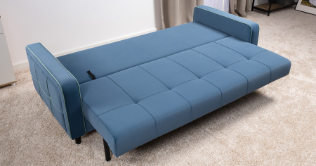 Диван - кровать Черри Н (ТД 285 IRIDA 07 (синий), Эвита пистачио (ментоловый)