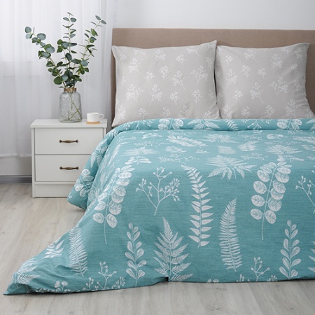 Комплект постельного белья евро "Традиция" БЯЗЬ, 100%-хлопок (Исландия ВБ)