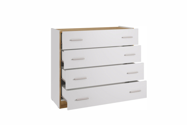 FRESCO комод КМ-100(N) Белый/Дуб Вотан