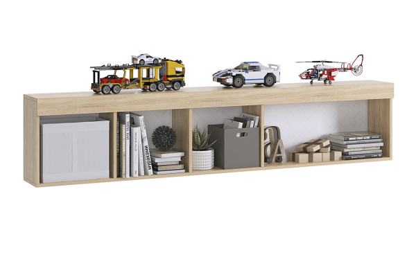 Полка "Энерджи" (дуб сонома/белый)