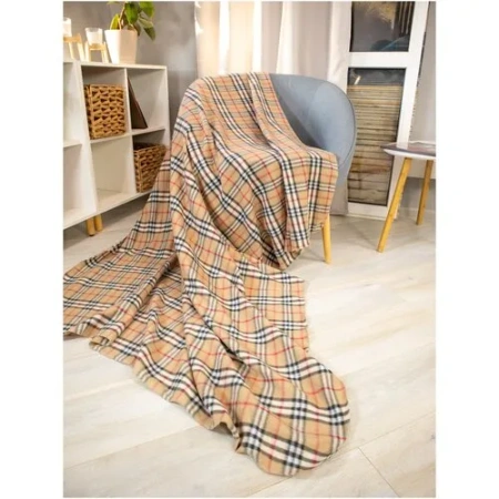 Плед-покрывало 150*200 флис Шотландская клетка