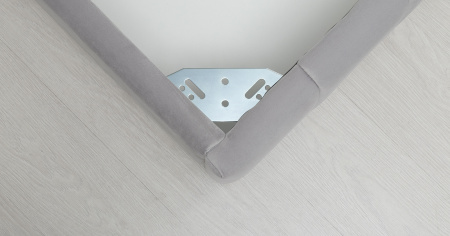 Милана 180 Кровать двойная НР (Tenerife silver (светло-серый), (комплект с подъемным механизмом)