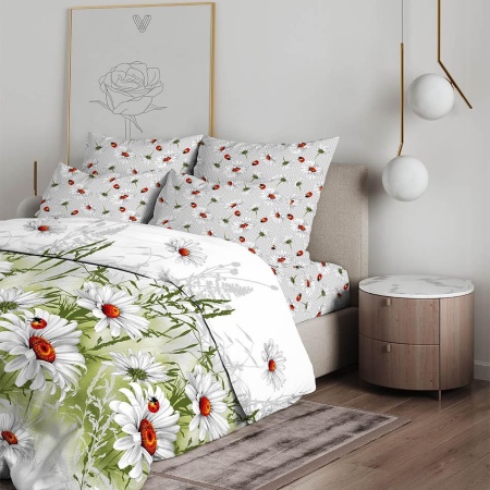 КПБ Василиса 2,0 203/220 бязь наб.70х70 РБ РД 3753/1 Божьи коровки